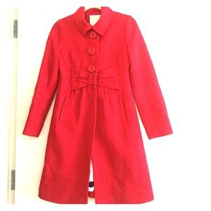 Red Kate spade wool coat