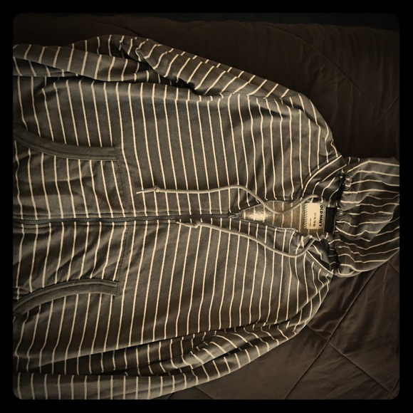 Old navy zip up striped hoodie XL