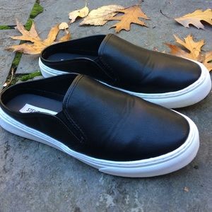 Leather slip ons!