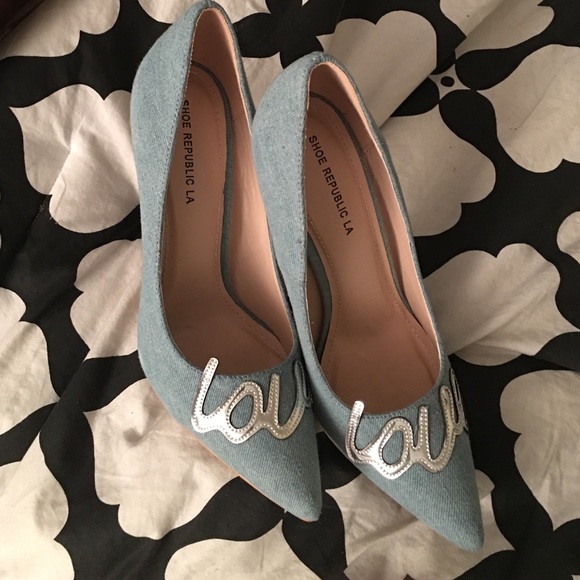 Denim LOVE heels