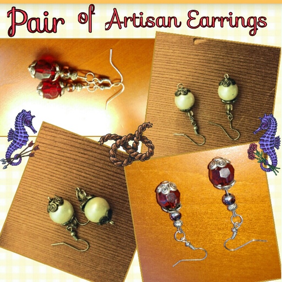 Four Pairs of Artisan Earrings