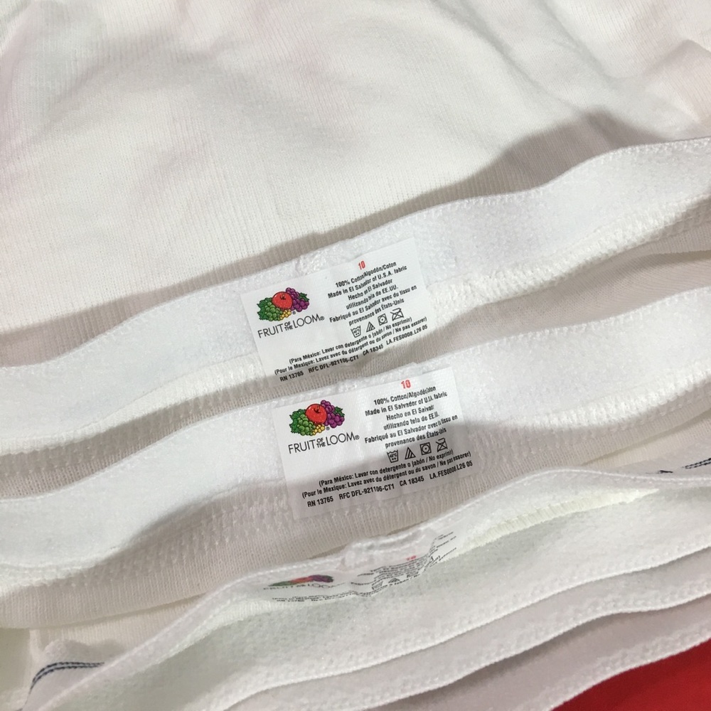 Fruit of the Loom Boys 100% Cotton White Underwear - Picture 3 of 4