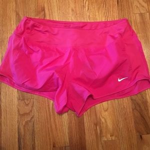 Pink Nike shorts