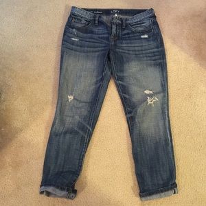 LOFT crop boyfriend jeans 26/2P
