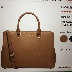 Authentic MK large satchel