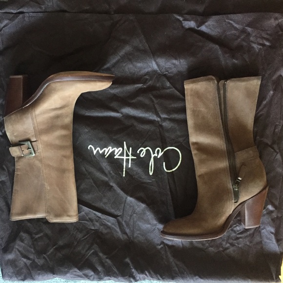 Brown leather boots - Picture 1 of 1