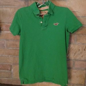 HOLLISTER XS green polo