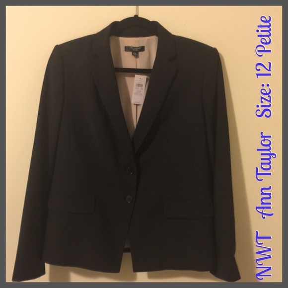 AT ✨ NWT Black Suit Jacket 12P - Picture 1 of 4