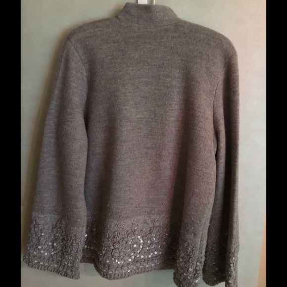 🎉HP🎉Liz Clairborne Grey Sweater Coat  M - NWT - Picture 4 of 4