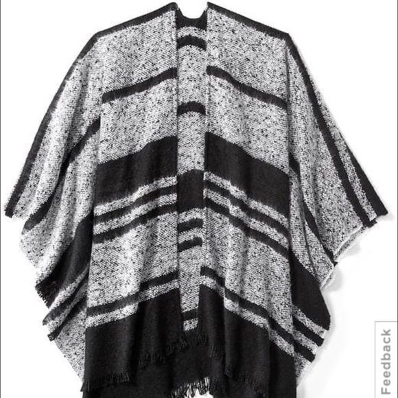 Black & Gray Poncho