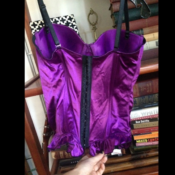 SOLD. Purple Corset with Boning - Picture 1 of 4