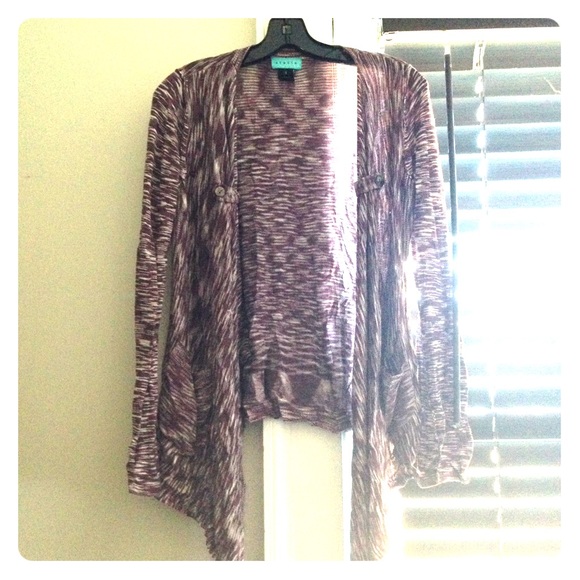 Purple Cardigan Made of 100% Bamboo! - Picture 1 of 3