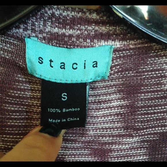 Purple Cardigan Made of 100% Bamboo! - Picture 3 of 3