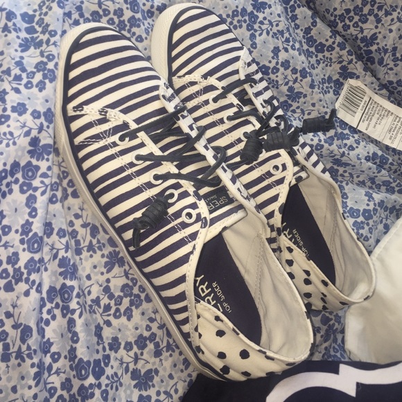 Sorrrry boat shoes polka dot striped