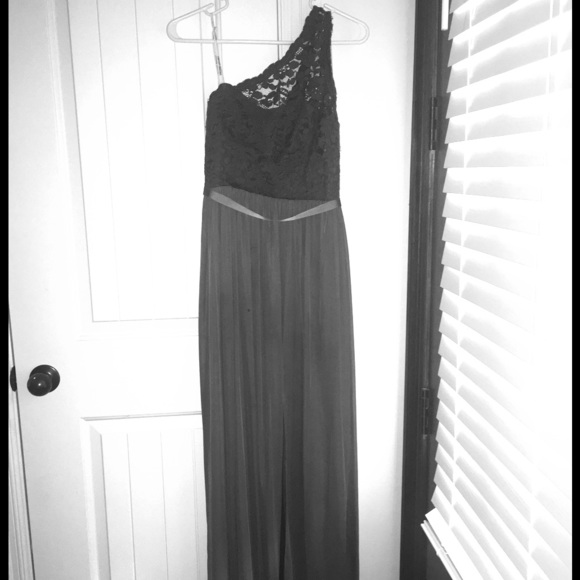 Gray bridesmaid dress