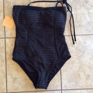 One piece swimsuit, black NWT