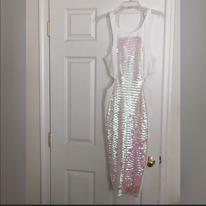Bodycon sequin midi dress