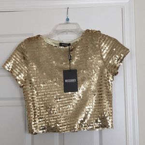 #sequin #crop #top