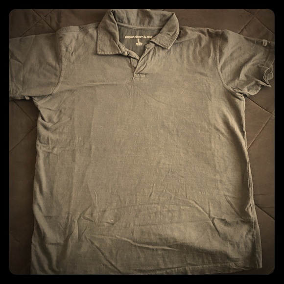 Paper denim and cloth polo. L