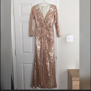 #gold #sequin #gown