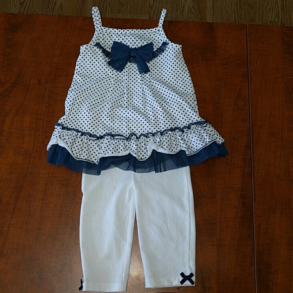 2 piece polka dot outfit