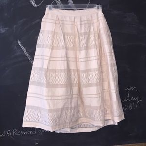 Cream Midi Skirt