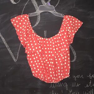 Daisy Off the Shoulder Crop Top