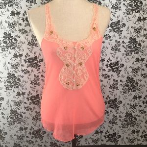 Free people sheer sleepwear tank