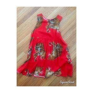 Minkpink leopard cheetah sleeveless dress