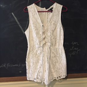 White Lace Romper