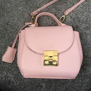 Pink Mini Messenger Purse