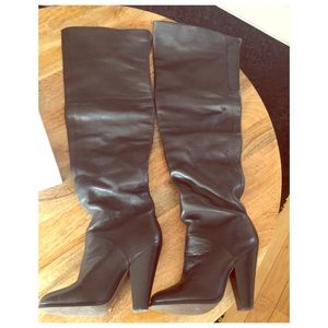 Black Thigh-high, over-the-knee boots!