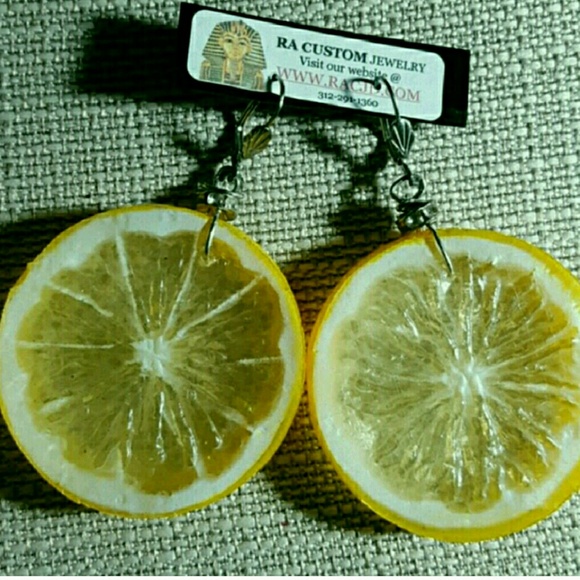 Lemonade Lemon Slices Earrings *No Offer accepted! - Picture 2 of 8