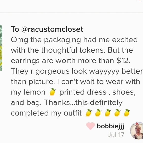 Lemonade Lemon Slices Earrings *No Offer accepted! - Picture 4 of 8