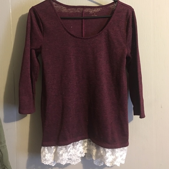 Burgundy Sweater top