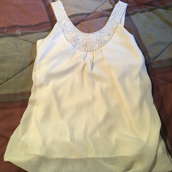 Beaded embellished tank