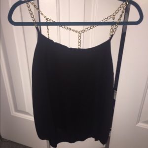 Blank & Gold Chain Tank