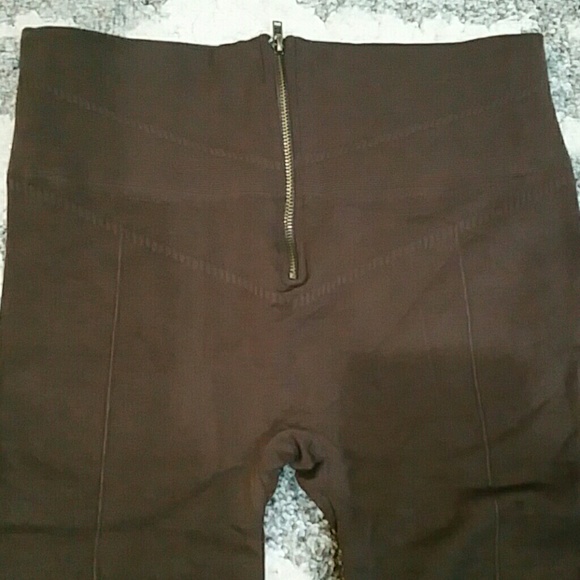 ๐Cocoa Brown fleeced lined leggings NWOT - Picture 3 of 4