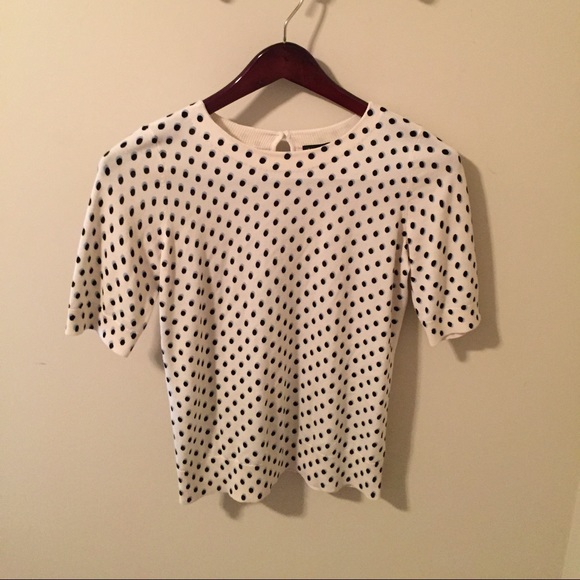 TALBOTS Polka Dot Sweater Sz SM.