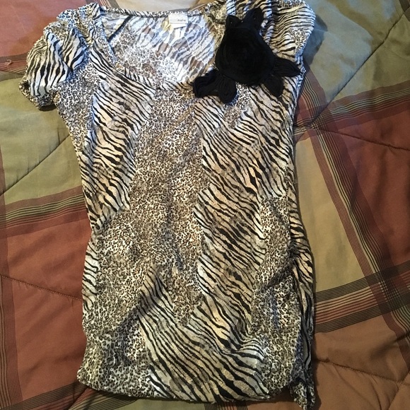 Animal print tunic
