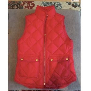 XS J Crew Poppy Red Excursion Vest