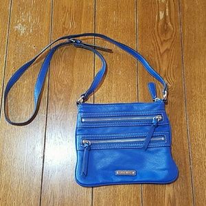 Blue Cross body purse
