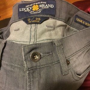 Gray Lucky Brand skinny jeans