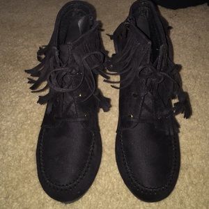 Moccasin Wedge Booties