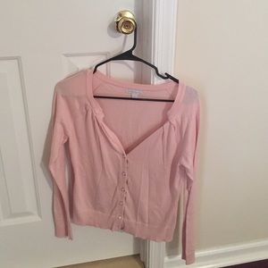 Pink cardigan