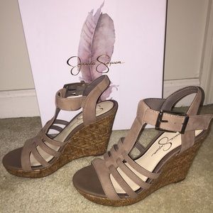 Taupe wedges