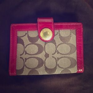 Coach mini wallet/card holder