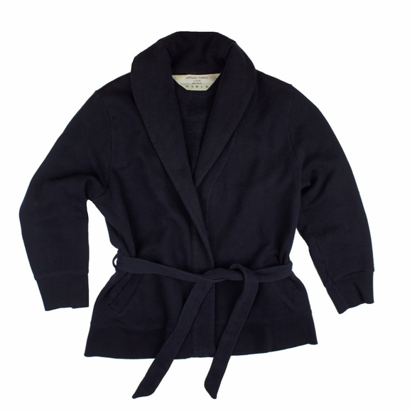 J. Crew Tops - JCREW Navy Antique fleece Cardigan Sweatshirt Top