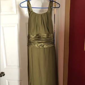 Olive Green Davids Bridal dress