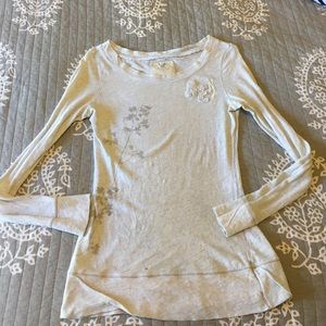 Cream colored long sleeve